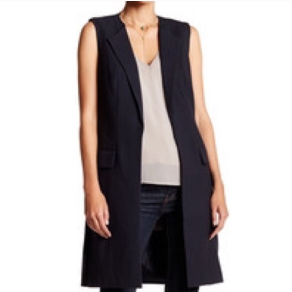 Laundry by Shelli Segal - Black Body-Lenght Vest
